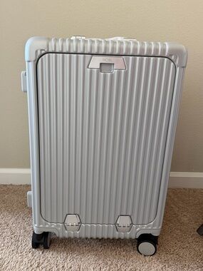 Silver Hard Shell Carry-On Luggage